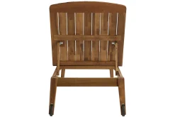 Miliboo Chaise Longue-Bains de soleil en bois massif (lot de 2) CANOPEE