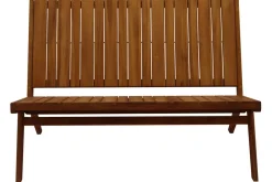 Miliboo Salon De Jardin-Banc de jardin en bois massif 2 places L116 cm TIDAK