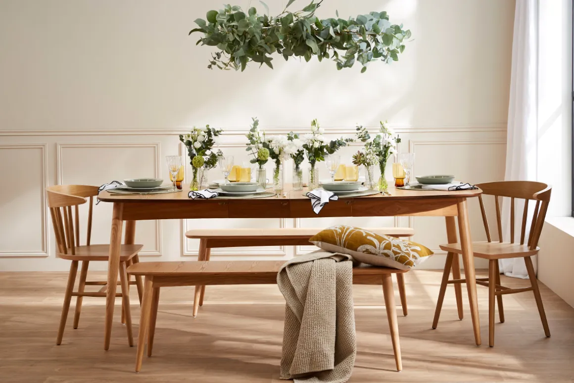 Miliboo Chaise En Bois|Banc-Banc vintage bois foncé noyer L130 cm NORDECO