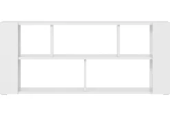 Miliboo Bibliothèque Et Étagère|Bibliothèque Et Étagère-Bibliothèque basse design blanche L168 cm MUSSO