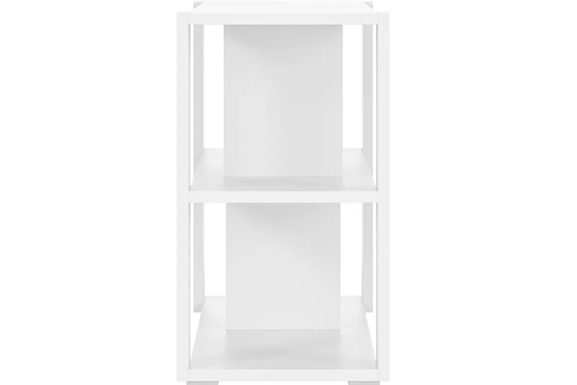Miliboo Bibliothèque Et Étagère|Bibliothèque Et Étagère-Bibliothèque basse design blanche L168 cm MUSSO