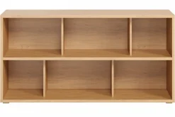 Miliboo Bibliothèque Et Étagère|Bibliothèque Et Étagère-Bibliothèque basse finition bois clair chêne L140 cm EPURE