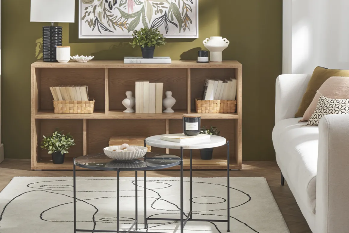 Miliboo Bibliothèque Et Étagère|Bibliothèque Et Étagère-Bibliothèque basse finition bois clair chêne L140 cm EPURE