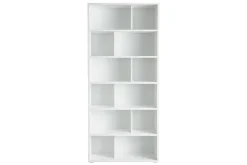 Miliboo Bibliothèque Et Étagère|Bibliothèque Et Étagère-Bibliothèque design bois blanc L92 cm EPURE