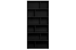 Miliboo Bibliothèque Et Étagère|Bibliothèque Et Étagère-Bibliothèque design bois noir L92 EPURE