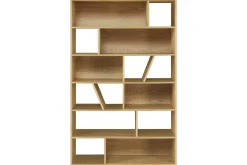 Miliboo Bibliothèque Et Étagère|Bibliothèque Et Étagère-Bibliothèque design en bois clair L120 cm AZTEQUE