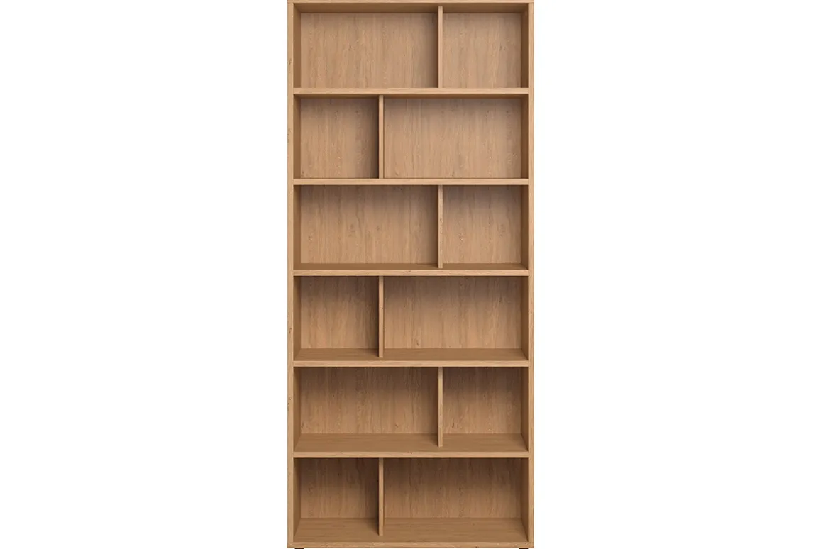 Miliboo Bibliothèque Et Étagère|Bibliothèque Et Étagère-Bibliothèque design finition bois clair chêne L92 cm EPURE