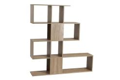 Miliboo Bibliothèque Et Étagère|Bibliothèque Et Étagère-Bibliothèque ouverte séparateur design finition bois clair chêne L139 cm COMO