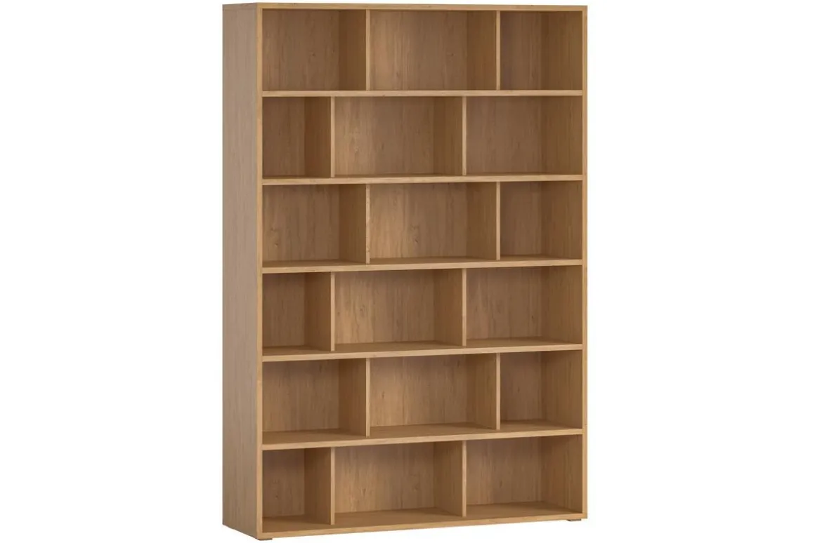 Miliboo Bibliothèque Et Étagère|Bibliothèque Et Étagère-Bibliothèque scandinave finition bois clair chêne L140 cm EPURE