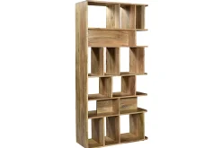 Miliboo Bibliothèque Et Étagère|Bibliothèque Et Étagère-Bibliothèque séparateur d'espace en bois manguier massif L88 cm RUPAH