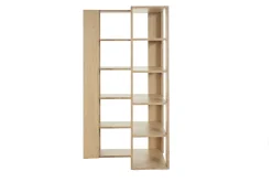 Miliboo Bibliothèque Et Étagère|Bibliothèque Et Étagère-Bibliothèque étagère d'angle finition bois clair chêne L95 cm MUSSO