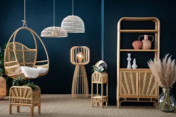 Miliboo Bibliothèque Et Étagère|Bibliothèque Et Étagère-Bibliothèque vintage en rotin naturel L80 cm GALON