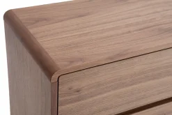 Miliboo Buffet-Buffet design en bois foncé noyer 3 portes 3 tiroirs L160 cm JAKO