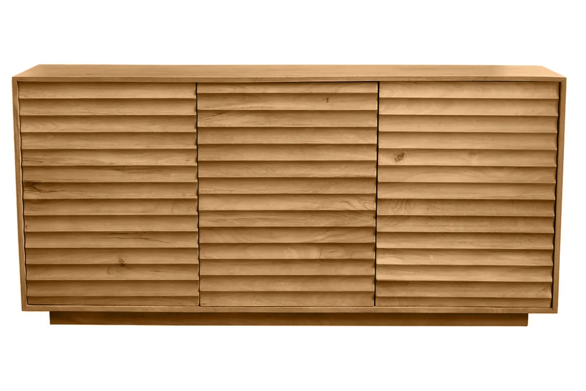 Miliboo Buffet-Buffet en bois manguier massif 3 portes L160 cm MATCHA