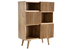 Miliboo Buffet-Buffet haut en bois manguier massif 3 portes coulissantes L85 cm ALBA