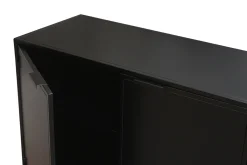 Miliboo Buffet-Buffet industriel en métal noir 2 portes L180 cm KARL