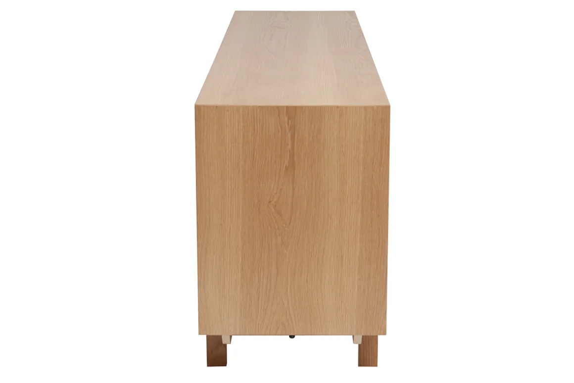 Miliboo Buffet-Buffet scandinave en bois clair 2 portes 3 tiroirs L195cm SID