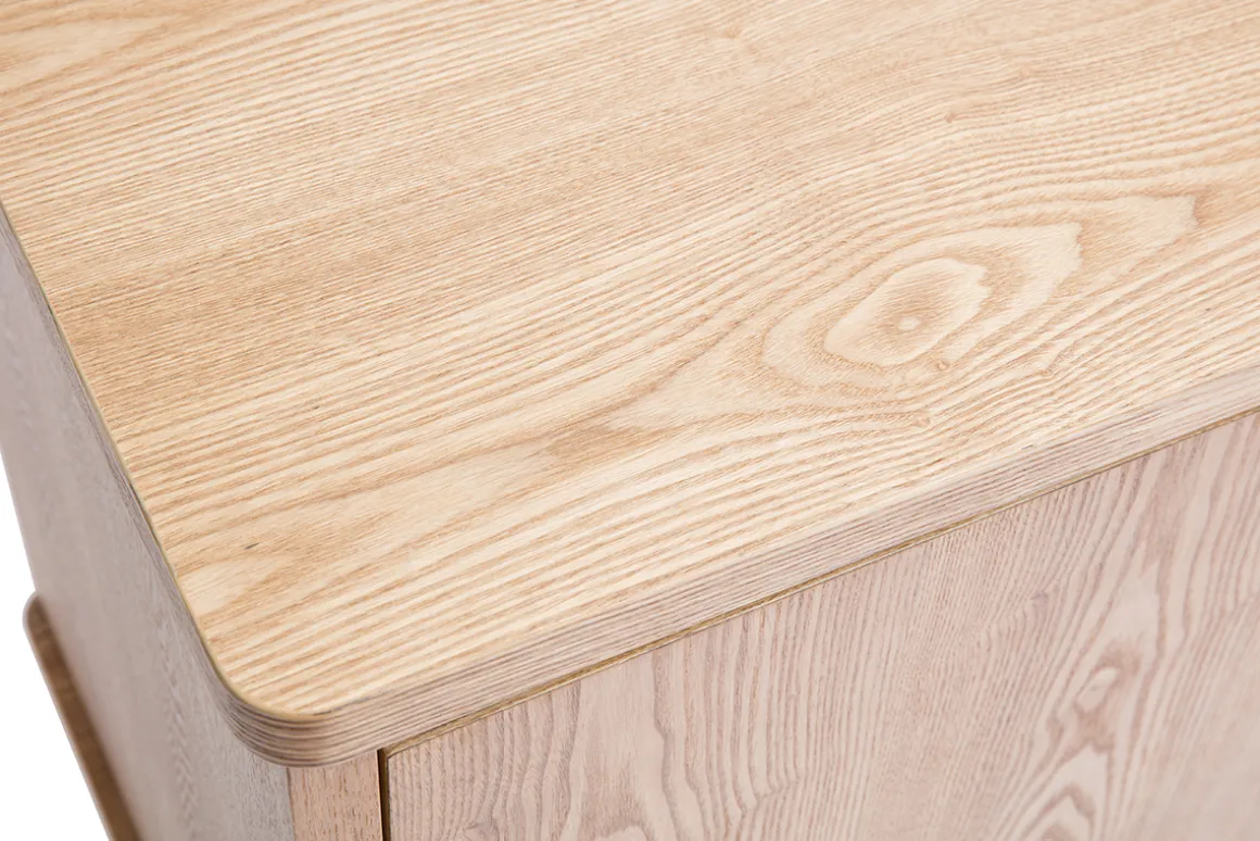 Miliboo Buffet-Buffet scandinave en bois clair 2 portes 3 tiroirs L160 cm FIFTIES