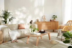 Miliboo Buffet-Buffet scandinave en bois clair 2 portes 3 tiroirs L160 cm FIFTIES