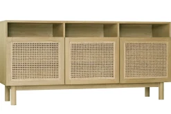 Miliboo Buffet-Buffet vintage en bois clair et cannage rotin L160 cm GALINA