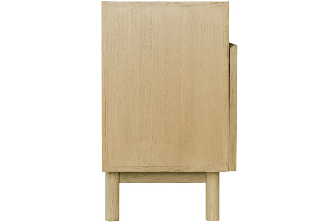 Miliboo Buffet-Buffet vintage en bois clair et cannage rotin L160 cm GALINA