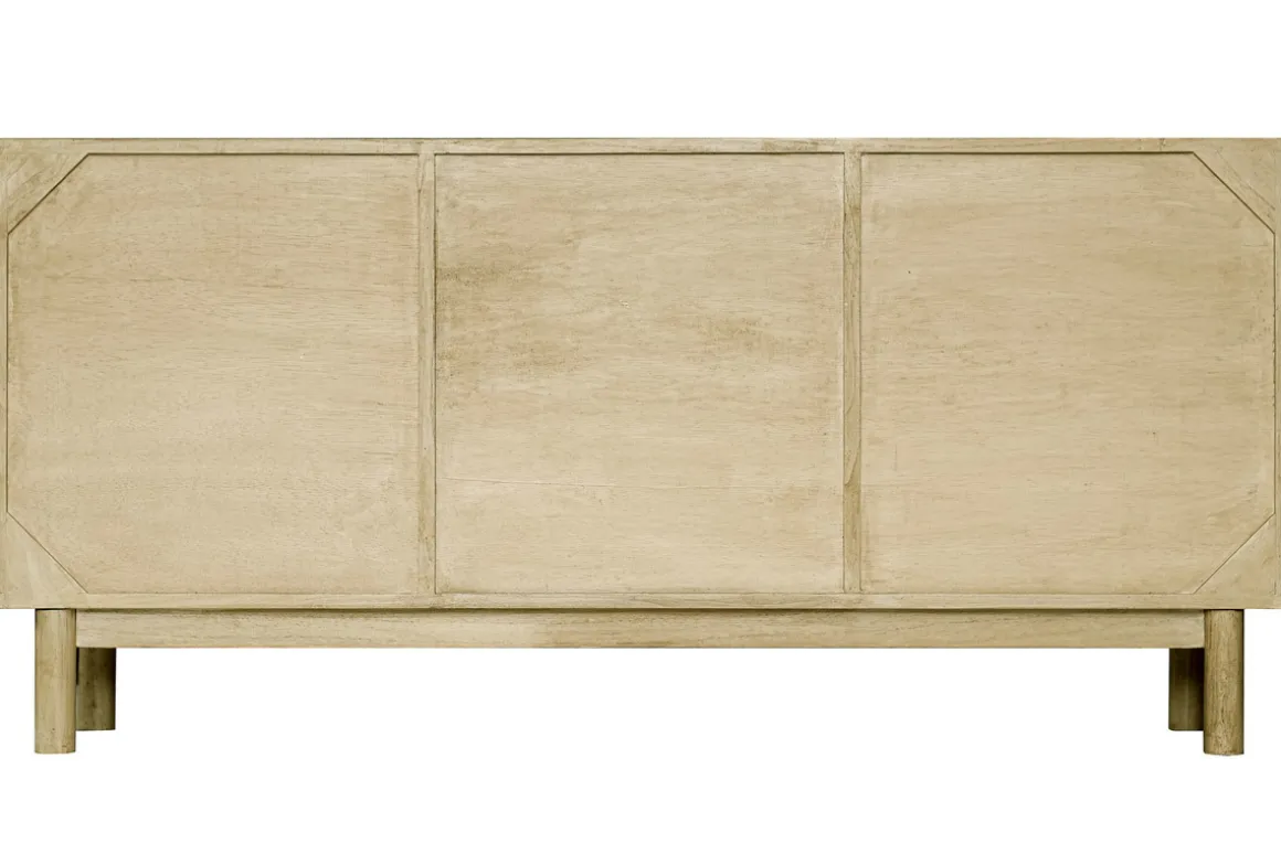 Miliboo Buffet-Buffet vintage en bois clair et cannage rotin L160 cm GALINA