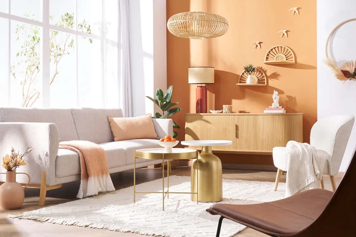 Miliboo Buffet-Buffet vintage en bois clair chêne 2 portes coulissantes L160 cm EPIC