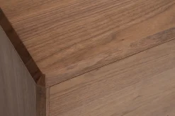 Miliboo Buffet-Buffet vintage en bois foncé noyer 4 portes L160 cm SUVA