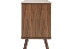 Miliboo Buffet-Buffet vintage en bois noyer 2 portes 3 tiroirs L160 cm FIFTIES