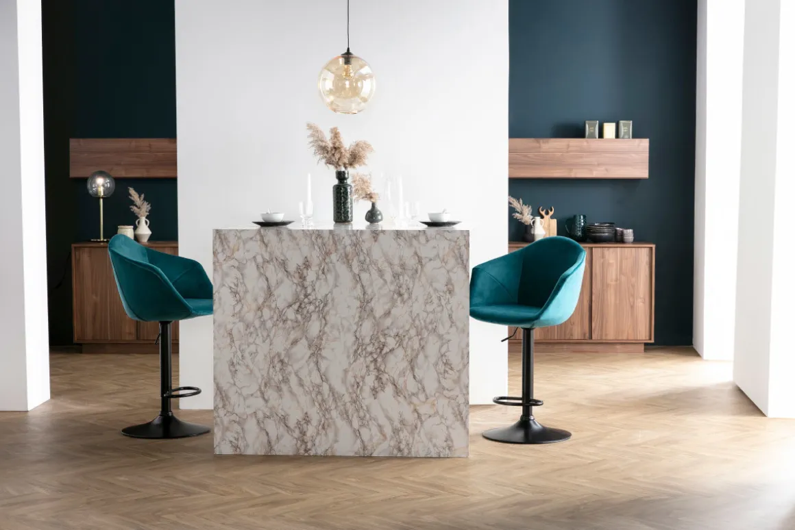 Miliboo Buffet-Buffet vintage finition bois foncé noyer 4 portes L180 cm COMO