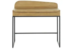 Miliboo Bureau Design-Bureau avec rangement en bois manguier massif L100 cm SHIVA