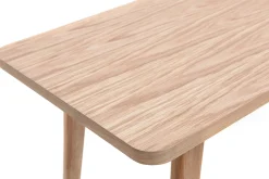 Miliboo Bureau Design-Bureau avec rangements 2 tiroirs scandinave bois clair chêne L140 cm FIFTIES