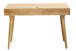 Miliboo Bureau Design-Bureau avec rangements 2 tiroirs ethnique bois manguier massif gravé L120 cm KAFFIR