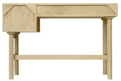 Miliboo Bureau Design-Bureau avec rangements 2 tiroirs bois clair et cannage rotin L120 cm GALINA