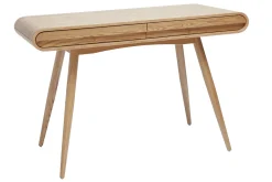 Miliboo Bureau Design-Bureau avec rangements 2 tiroirs scandinave bois clair L120 cm BJORG