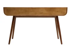 Miliboo Bureau Design-Bureau avec rangements 3 tiroirs vintage bois foncé noyer L132 cm HALLEN