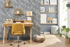 Miliboo Bureau Design-Bureau avec rangements bois clair L120 cm PULITO