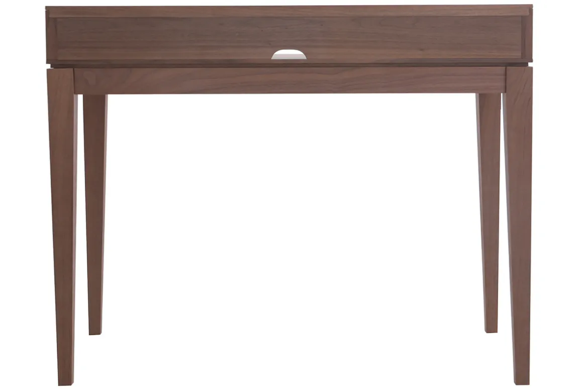 Miliboo Bureau Design-Bureau avec rangements bois foncé noyer L110 cm SEKRET