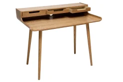 Miliboo Bureau Design-Bureau avec rangements scandinave bois clair L110 cm OPUS