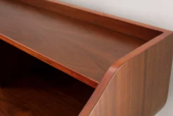 Miliboo Bureau Design-Bureau avec rangements vintage bois foncé L120 cm NORDECO