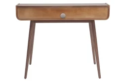 Miliboo Bureau Design-Bureau avec rangements vintage bois foncé noyer L110 cm OPUS