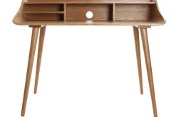Miliboo Bureau Design-Bureau avec rangements vintage bois clair L120 cm NORDECO