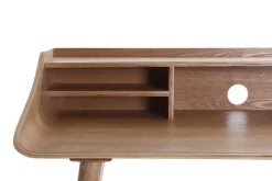 Miliboo Bureau Design-Bureau avec rangements vintage bois clair L120 cm NORDECO