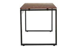 Miliboo Bureau Design-Bureau bois foncé et métal noir L138 cm OPAL