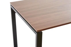 Miliboo Bureau Design-Bureau bois foncé et métal noir L138 cm OPAL