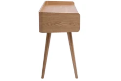 Miliboo Bureau Design-Bureau design avec rangements 2 tiroirs bois clair et cannage rotin L105 cm ELSY