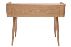 Miliboo Bureau Design-Bureau design avec rangements 2 tiroirs bois clair et cannage rotin L105 cm ELSY