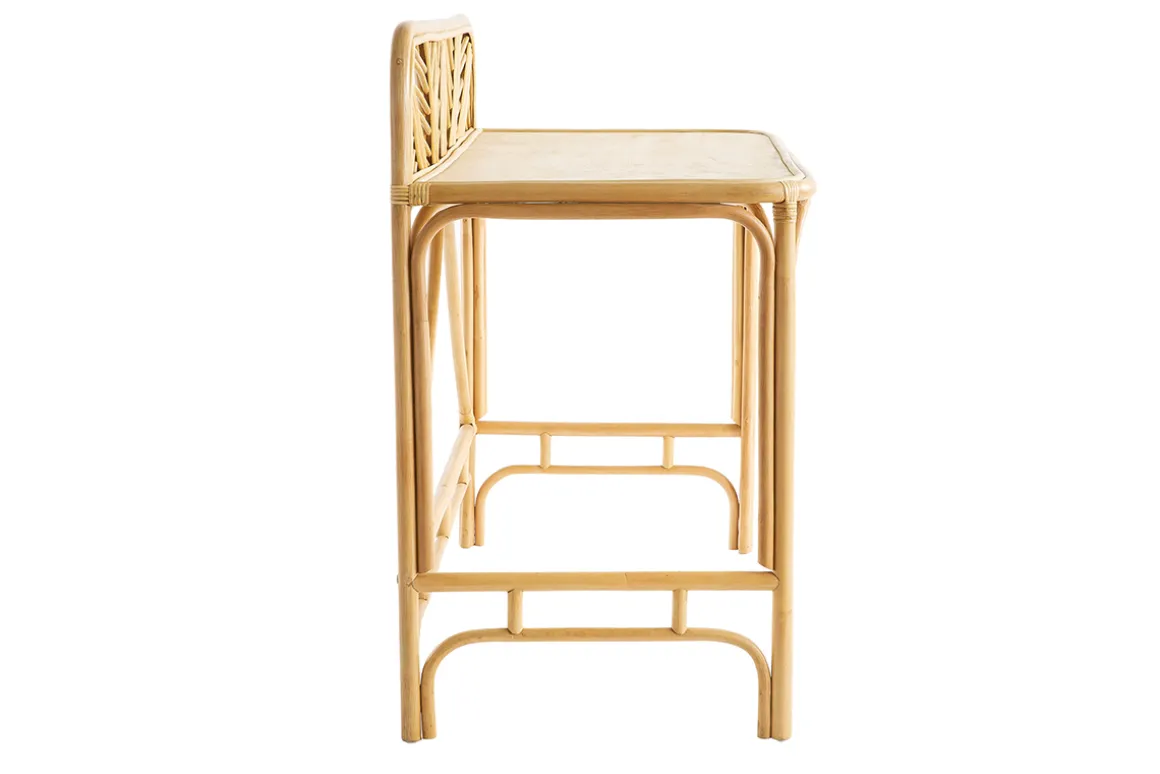 Miliboo Bureau Design-Bureau ethnique en rotin L120 cm GALON