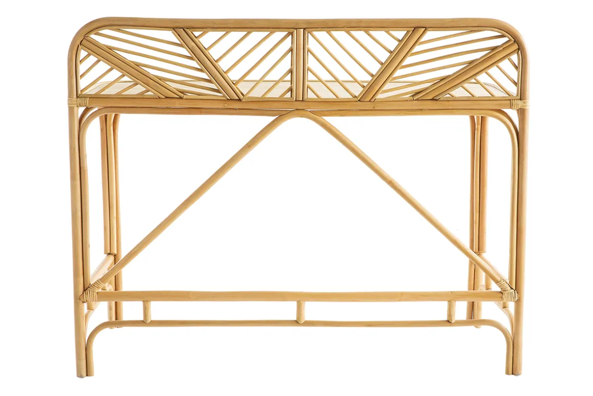 Miliboo Bureau Design-Bureau ethnique en rotin L120 cm GALON