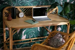 Miliboo Bureau Design-Bureau ethnique en rotin L120 cm GALON